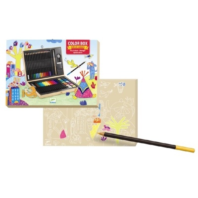 Estojo de desenho COLOR BOX com lápis de cor e embalagem colorida