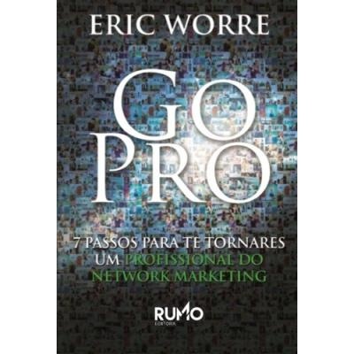 Capa de livro GO PRO de Eric Worre com mosaico de fotografias