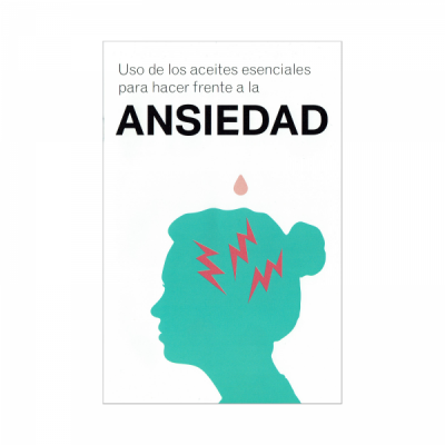 Cartaz com texto em espanhol e silhueta verde-azulada de cabeça humana com relâmpagos vermelhos.