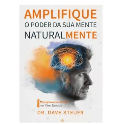 Capa de livro sobre poder da mente e óleos essenciais