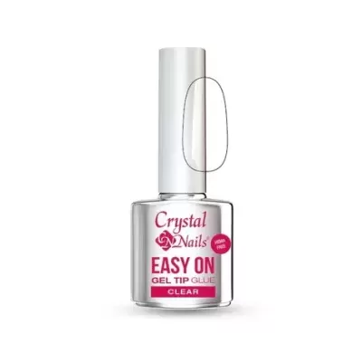 Cola para unhas gel Crystal Nails Clear com tampa prateada
