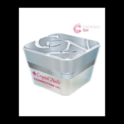 Embalagem prateada e branca de gel para unhas Crystal Nails Correction Gel