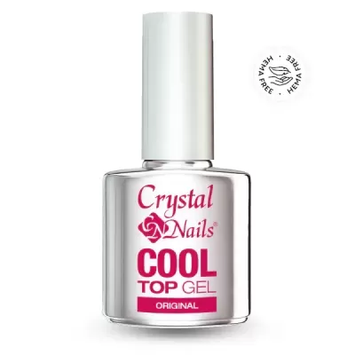Frasco de verniz Crystal Nails COOL TOP GEL