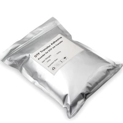 Pacote prateado de adesivo de transferência DTF em pó, 500g