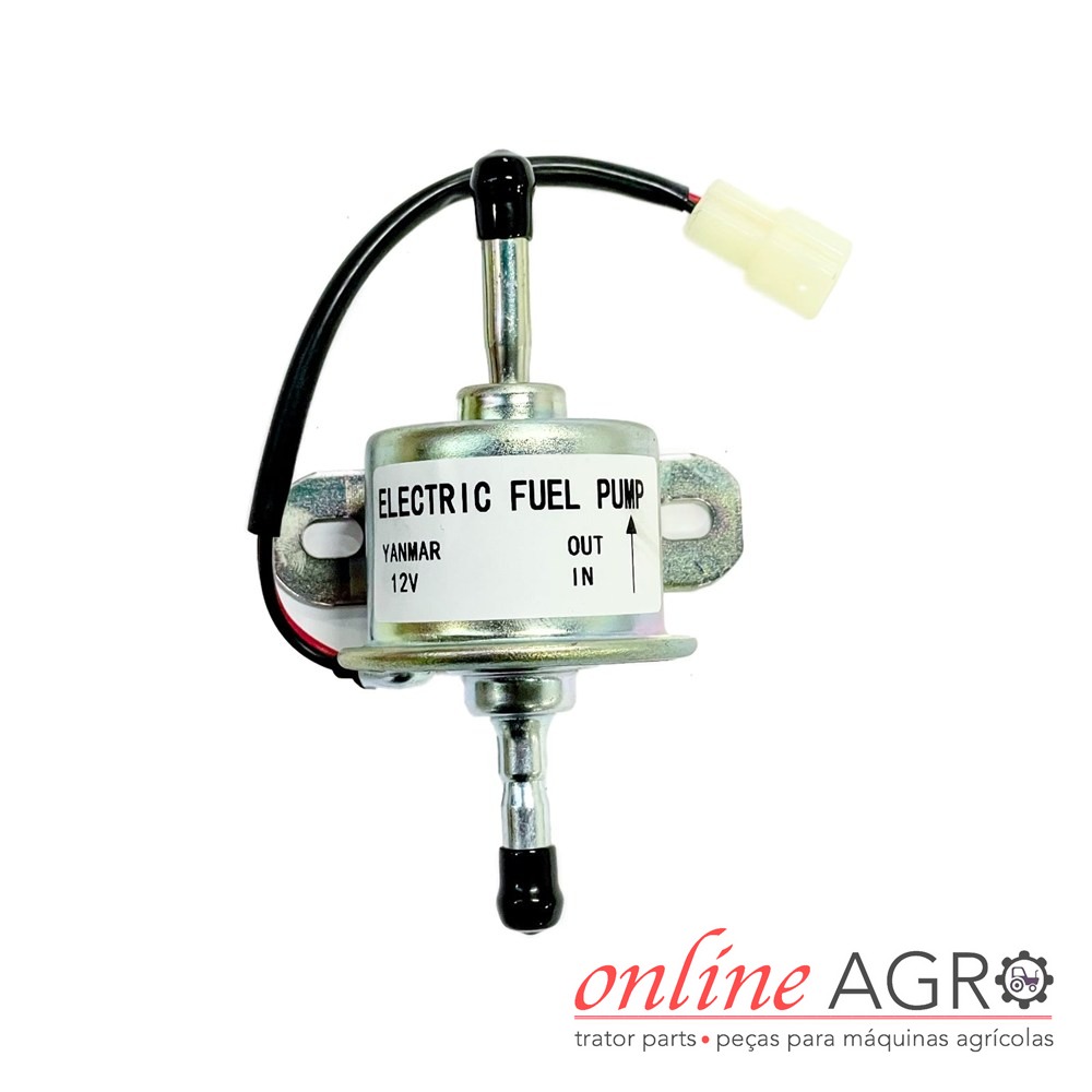 Bomba de alimentação elétrica 12 V, Yanmar, OA11922552102PT Bomba de combustível elétrica metálica com etiqueta e conexões