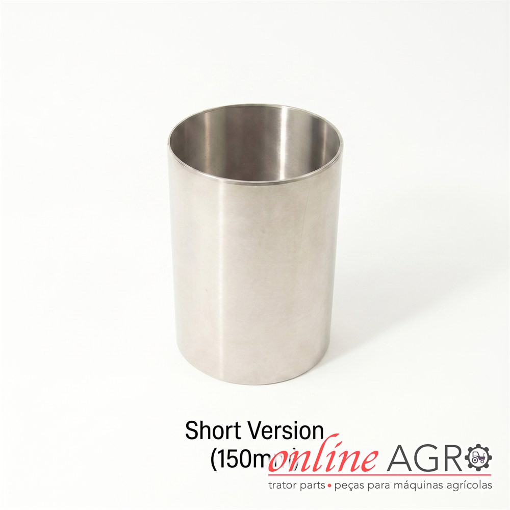 Camisa de cilindro curta de 150 mm, Kubota, OAS11111114PT Cilindro metálico prateado com texto curto versão e marca online AGRO