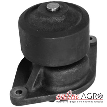 Bomba de água, Case, OAC12827PT Peça metálica preta com base triangular e tambor circular