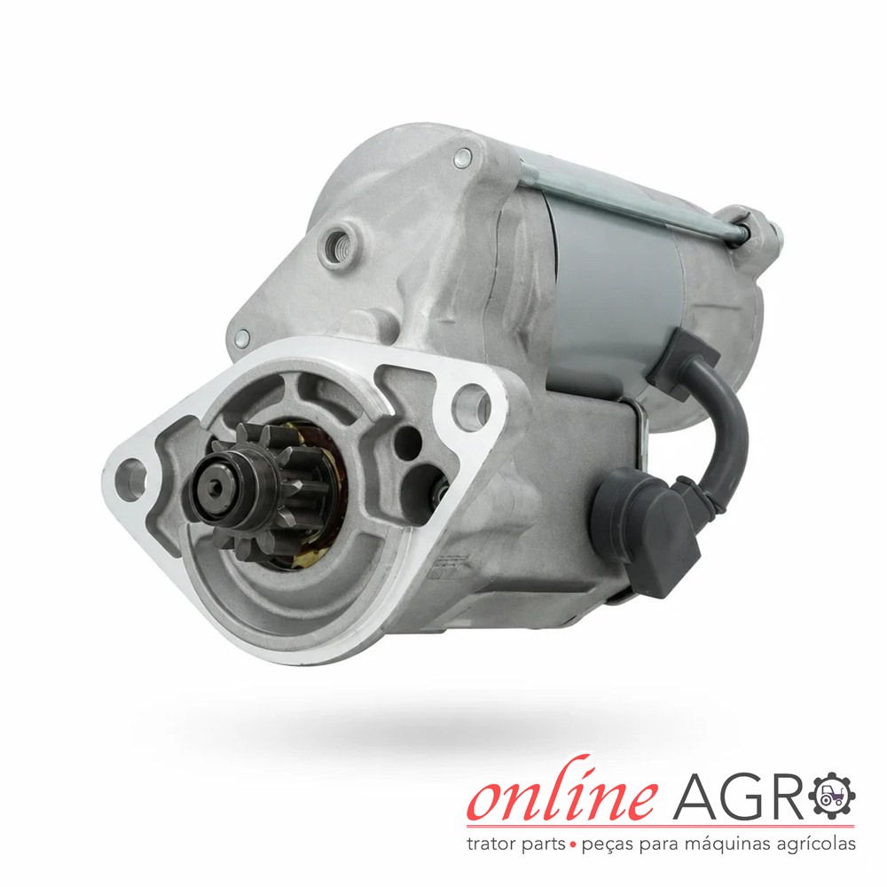 Motor de arranque 12 V 2,0 kW, Shibaura, OAS129124PT Motor de arranque metálico cinzento para máquinas agrícolas