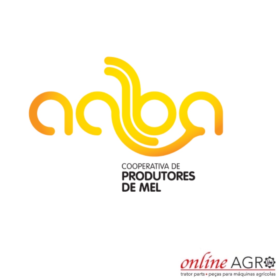 Logótipo da cooperativa AAIBA com texto Cooperativa de Produtores de Mel e logo online AGRO
