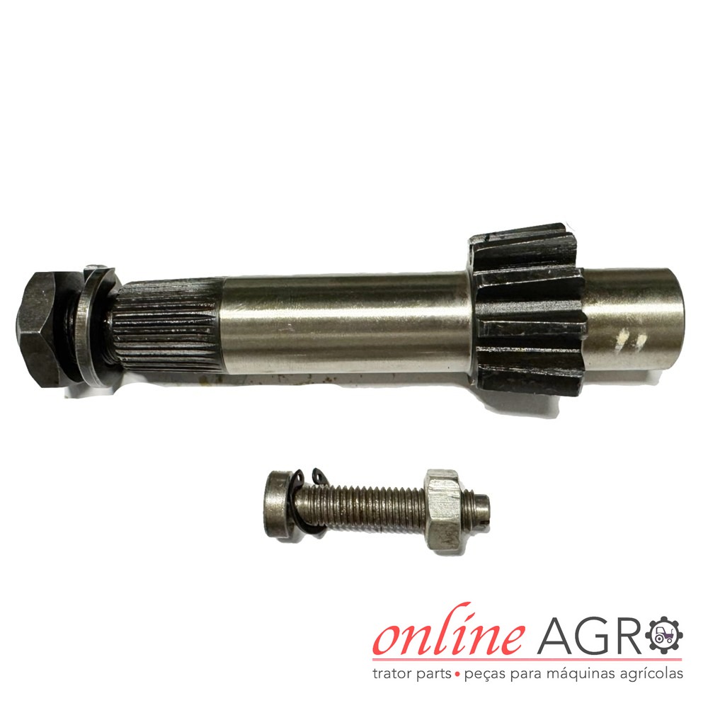 Veio do setor de direção 165 mm, Yanmar, OA19434015140PT Peças metálicas agrícolas com logotipo online AGRO