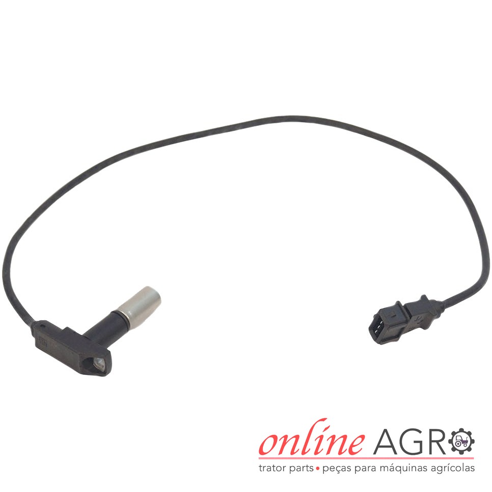 Sensor indutivo, OAC36651PT Sensor com cabo e conector preto sobre fundo branco com logótipo online AGRO