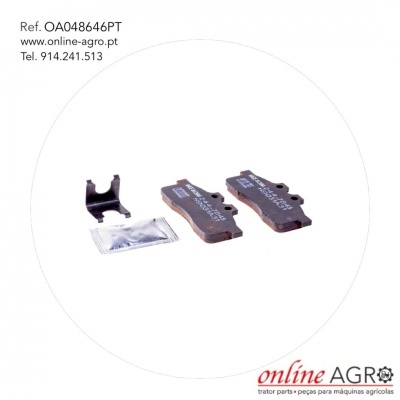 Conjunto de peças de travão inclue pastilhas e suporte