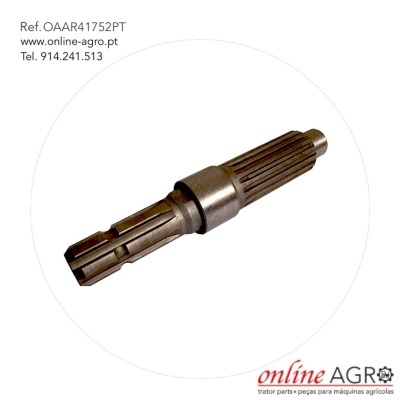 Peça metálica cilíndrica com ranhuras e dentes