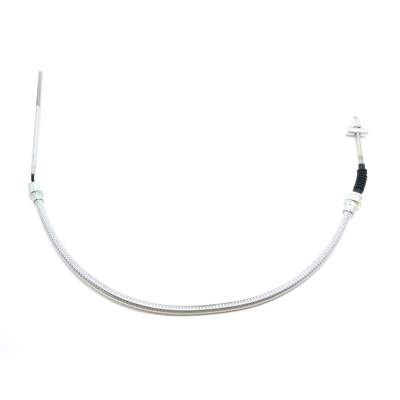 Cabo metálico branco flexível com terminais metálicos e revestimentos brancos