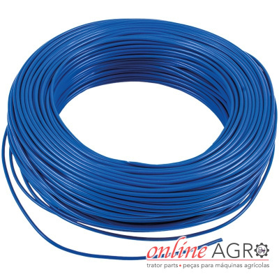 Rolo de fio elétrico azul enrolado com logótipo online AGRO