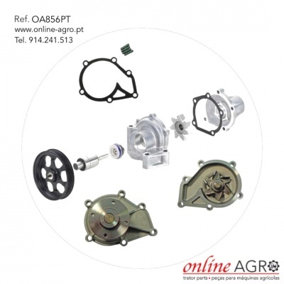 Peças metálicas e de borracha para bomba de água agrícola com referências e contactos