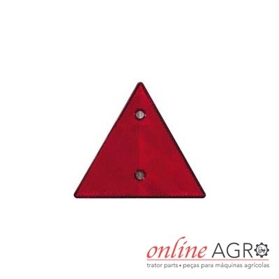 Refletor triangular vermelho para máquinas agrícolas