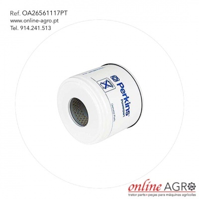 Filtro óleo branco da Perkins com referência e contacto da online-agro.pt