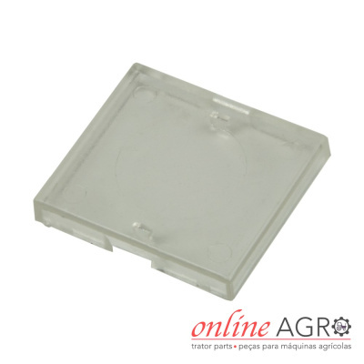Peça quadrada transparente em plástico com logotipo online AGRO