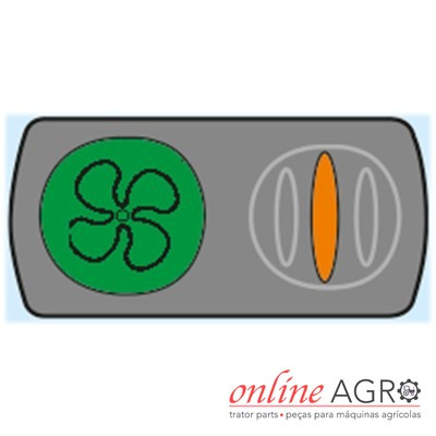 Controlo de máquina agrícola com botões e logótipo online AGRO
