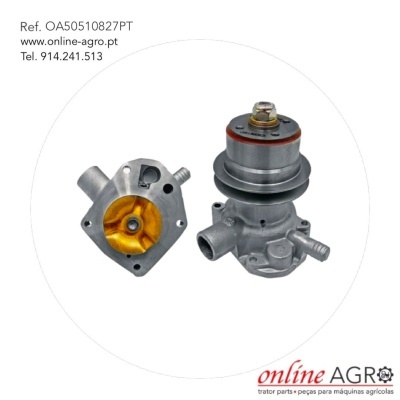 Conjunto metálico para máquina agrícola com rotor dourado e polia prateada