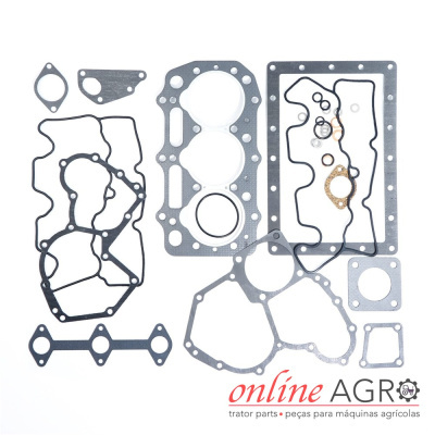 Conjunto de juntas para motores em materiais metálico e borracha com o logo online AGRO