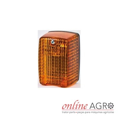 Farolim de sinalização agrícola laranja translúcido