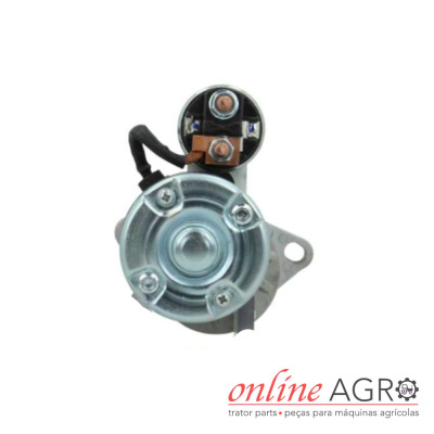 Motor de arranque metálico para máquinas agrícolas com cabos e parafusos