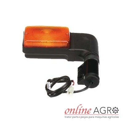 Sinalizador laranja para máquina agrícola com fio e logo online AGRO