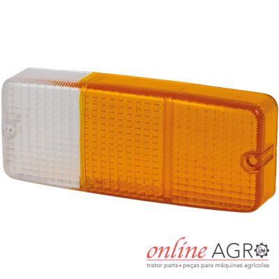 Lente de farolim branco e amarelo para máquina agrícola