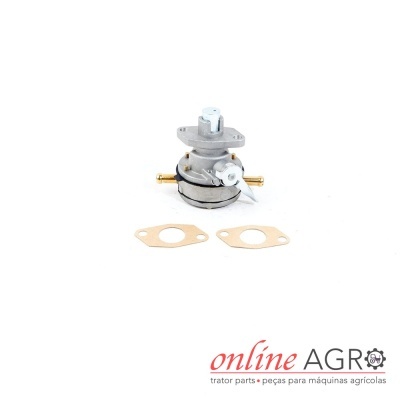 Peça metálica industrial com juntas e logo online AGRO
