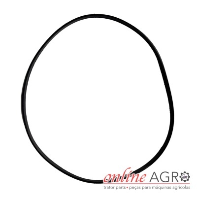 Correia preta circular sobre fundo branco com logotipo online AGRO