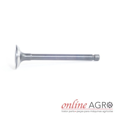 Válvula metálica para motor com logótipo online AGRO no fundo branco