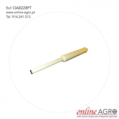 Peça branca cilíndrica com dois segmentos encaixados, referência OA8228PT