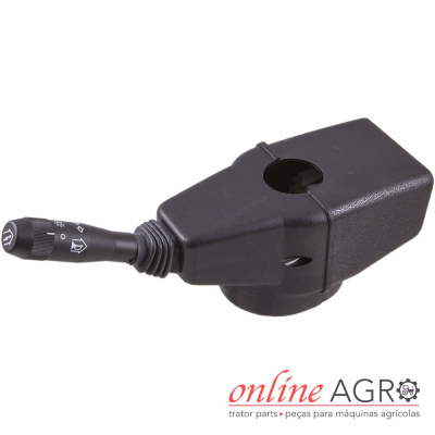 Peça de plástico preto para trator com manípulo de controlo