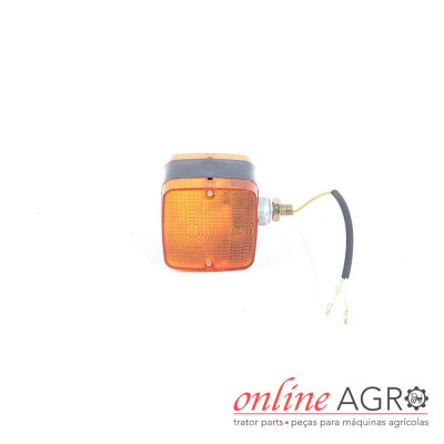 Luz de sinalização quadrada alaranjada para máquinas agrícolas