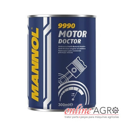 Lata azul escuro do aditivo para óleo Motor Doctor da MANNOL de 300 ml