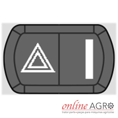Painel de controlo com ícones brancos em fundo preto e logótipo online AGRO