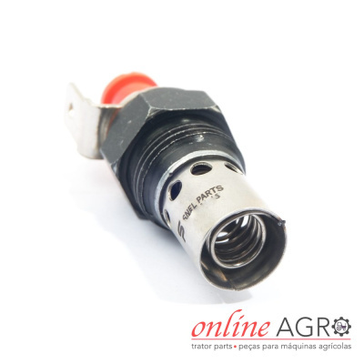 Sensor para máquinas agrícolas com terminais vermelhos e texto SNEL PARTS