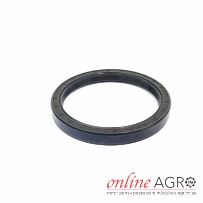 Anel de vedação preto sobre fundo branco com logótipo online AGRO