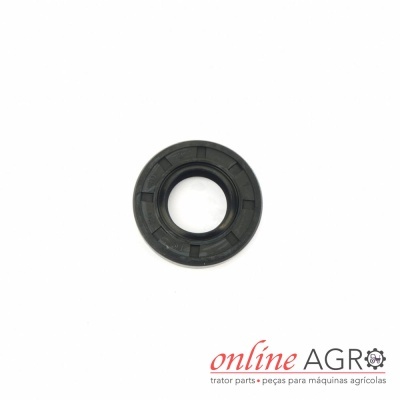 Anel vedante preto isolado em fundo branco com logo Online Agro