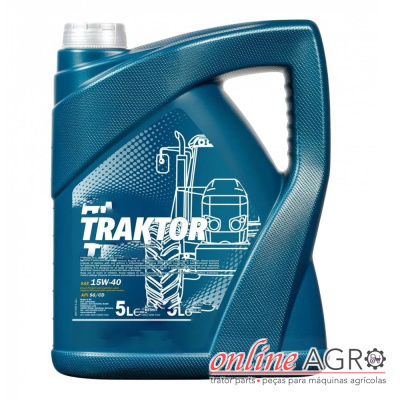 Recipiente azul de óleo para tratores de 5 litros TRAKTOR