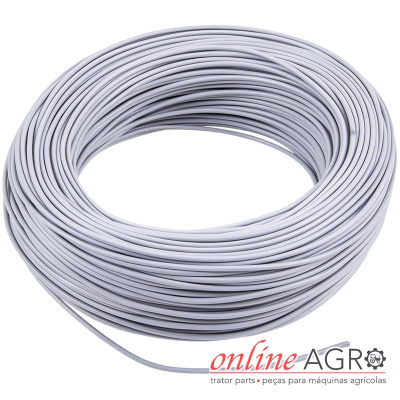 Bobine de cabo elétrico branco enrolado com logo online AGRO