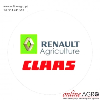 Logotipos Renault Agriculture e CLAAS com contacto e branding online AGRO
