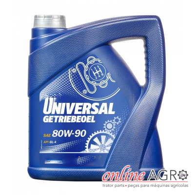 Recipiente azul de óleo para transmissão universal 80W-90 com tampa cinza