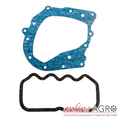 Conjunto de juntas para máquinas agrícolas azul e preta