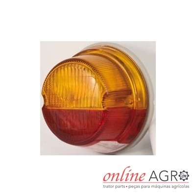 Luz traseira redonda amarelo e vermelho para máquinas agrícolas