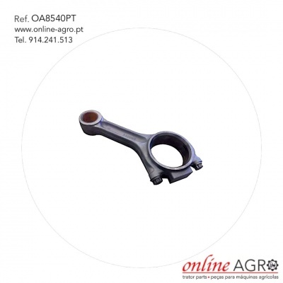 Peça metálica cinzenta com texto e logotipo online AGRO