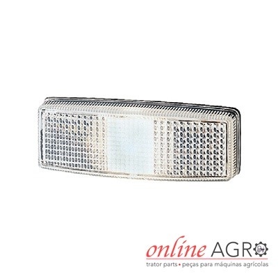 Farolim retangular transparente para trator com logotipo online AGRO