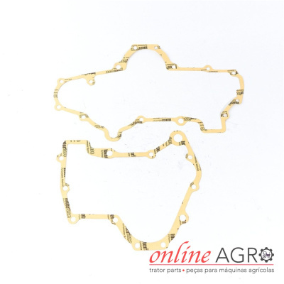 Conjunto de duas juntas castanhas claras com texto Interface sobre fundo branco